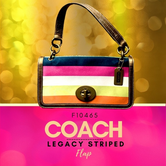 Coach Handbags - Coach Legacy Striped Flap